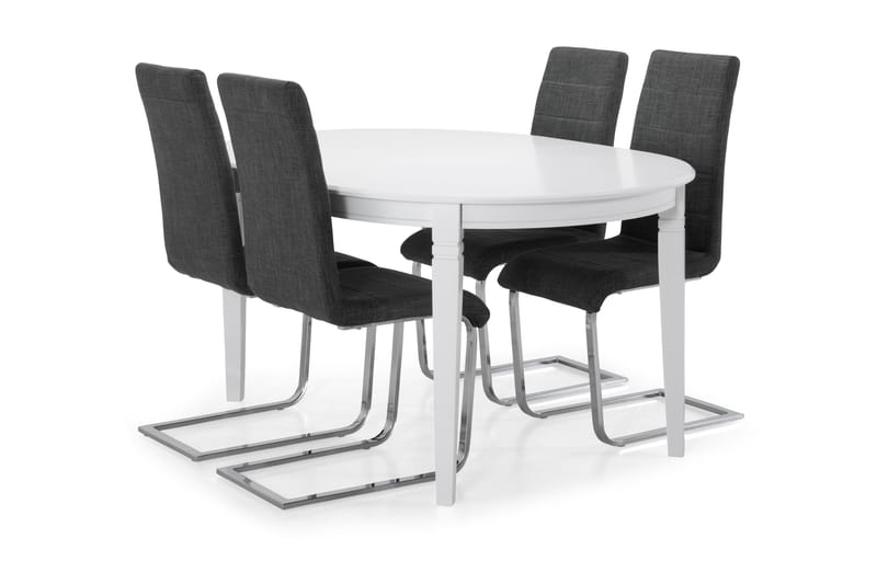 Läckö Matbord med 4 st Cibus stolar - Grå - Matgrupper