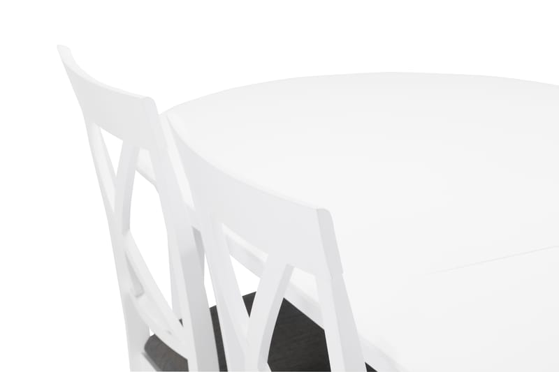 Läckö Matbord med 4 st Hartford stolar - Vit - Matgrupper