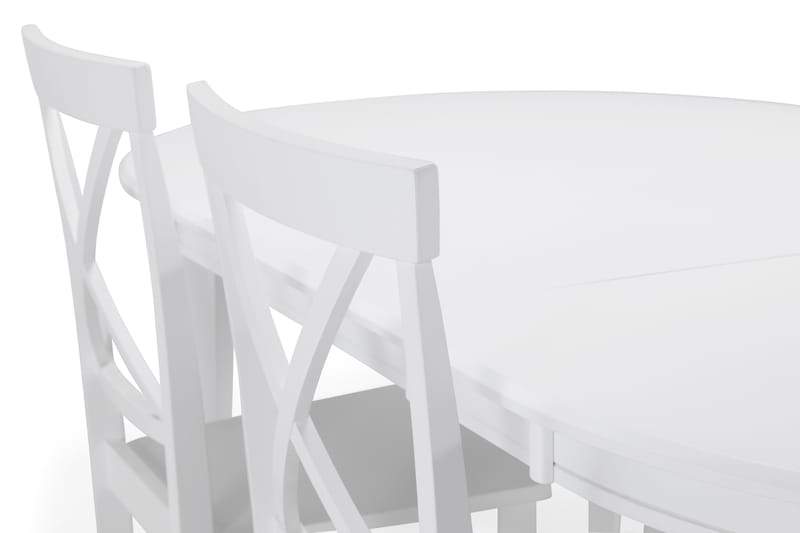 Läckö Matbord med 4 st Mirimar stolar - Vit - Matgrupper