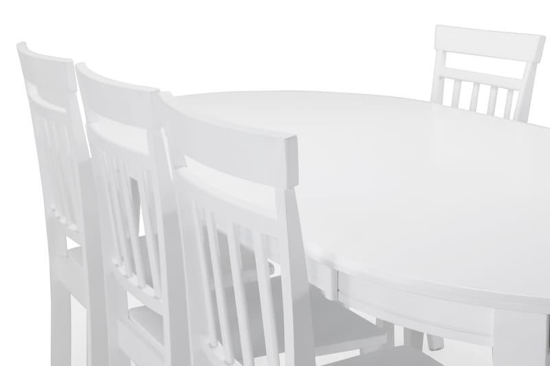 Läckö Matbord med 6 st Hudson stolar - Vit - Matgrupper