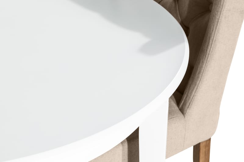 Läckö Matgrupp Förlängningsbar med 4 Irma Stol - Vit/Beige - Möbler - Bord & matgrupper - Matgrupper