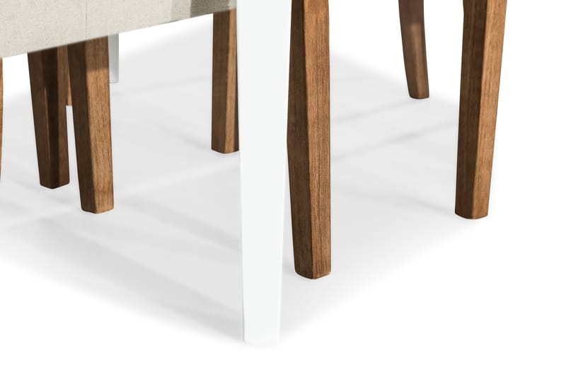 Läckö Matgrupp Förlängningsbar med 4 Irma Stol - Vit/Beige - Möbler - Bord & matgrupper - Matgrupper