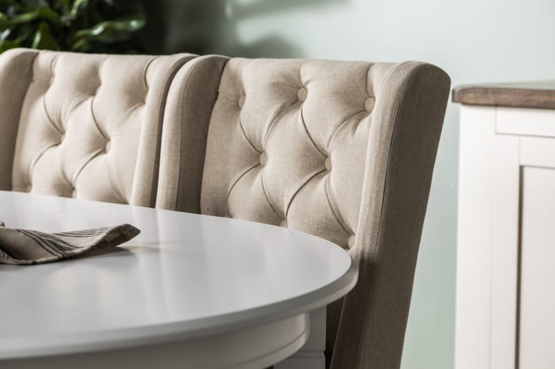 Läckö Matgrupp Förlängningsbar med 4 Irma Stol - Vit/Beige - Möbler - Bord & matgrupper - Matgrupper
