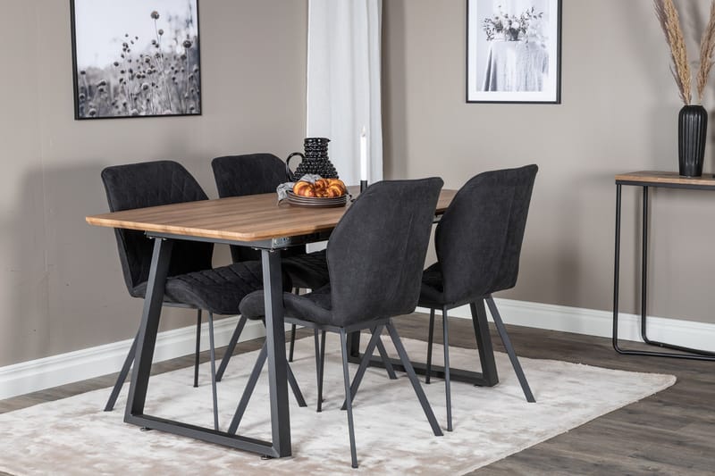 Leah Förlängningsbart Matbord med 4 st Sumoas Matstol - Möbler - Bord & matgrupper - Matgrupper