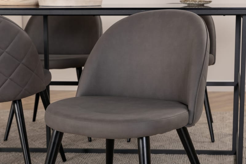 Leif matbord med 4st Velvet matstol - Möbler - Bord & matgrupper - Matgrupper