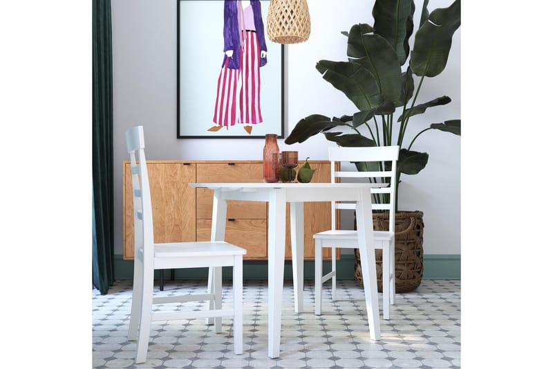 Loukas Matgrupp 3-delar - Vit - Möbler - Bord & matgrupper - Matgrupper