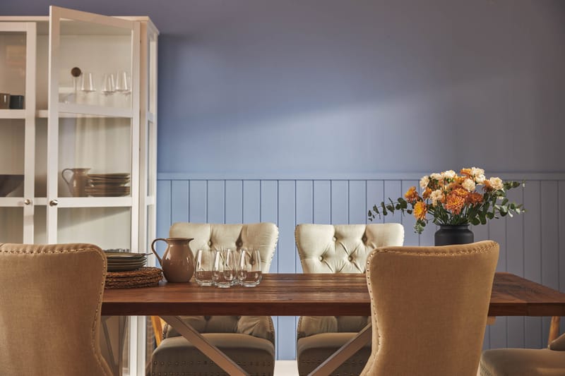 Lyon Förlängningsbar Matgrupp 200 cm inkl 6 Bergviken Stolar - Brun/Vit - Möbler - Bord & matgrupper - Matgrupper