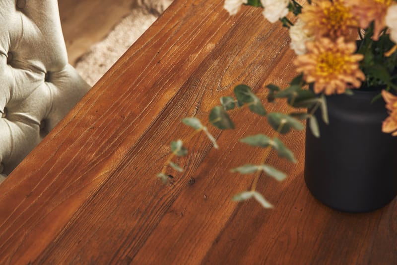 Lyon Förlängningsbar Matgrupp 200 cm inkl 6 Bergviken Stolar - Brun/Vit - Möbler - Bord & matgrupper - Matgrupper