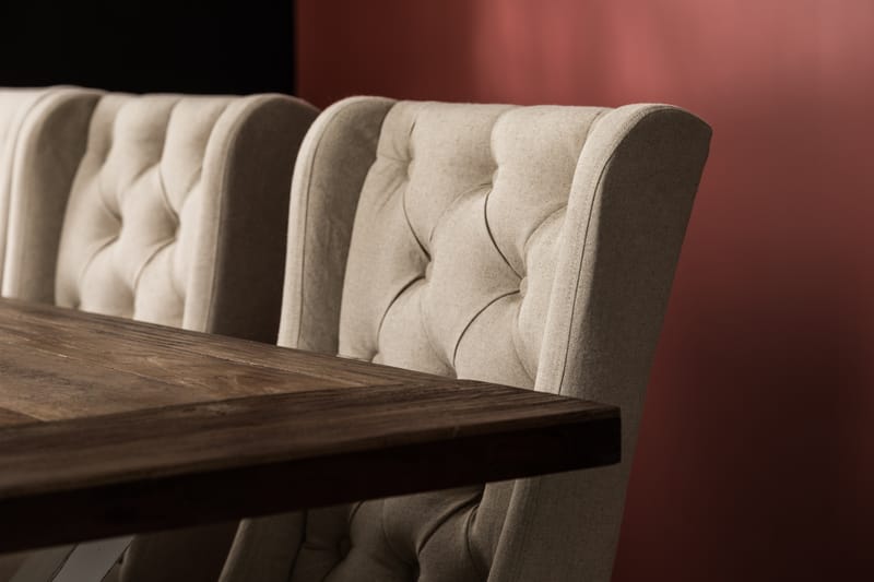 Lyon Förlängningsbar Matgrupp 200 cm med 6 Irma Stol - Natur/Vit/Beige - Möbler - Bord & matgrupper - Matgrupper