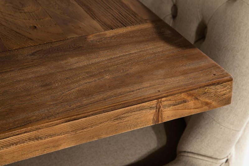 Lyon Förlängningsbar Matgrupp 200 cm med 6 Viktoria Fåtölj - Brunt Trä / Natur Beige - Möbler - Bord & matgrupper - Matgrupper