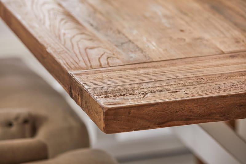 Lyon Förlängningsbar Matgrupp 200 cm med 6 Viktoria Stol Bloomington Natur/Vit/Beige Beige/White - Möbler - Bord & matgrupper - Matgrupper
