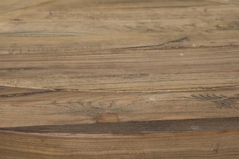 Lyon Matgrupp Ø150 cm Rund med 6 st Viktoria Stolar - Vintage Natur / Vit / Beige - Möbler - Bord & matgrupper - Matgrupper