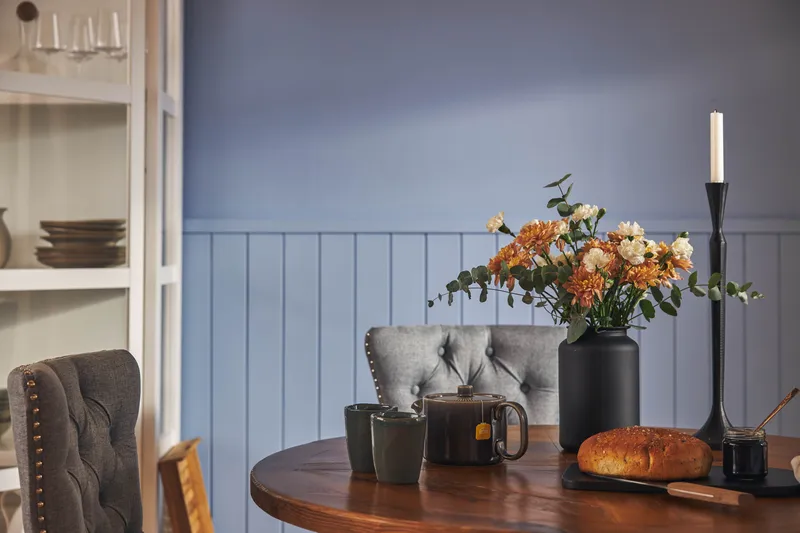 Lyon Matgrupp 120 cm Rund inkl 4 Bergviken Stolar - Brun - Möbler - Bord & matgrupper - Matgrupper