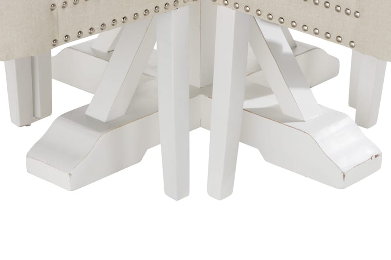 Lyon Matgrupp 120 cm Rund inkl 4 Bergviken Stolar - Brun/Vit - Möbler - Bord & matgrupper - Matgrupper