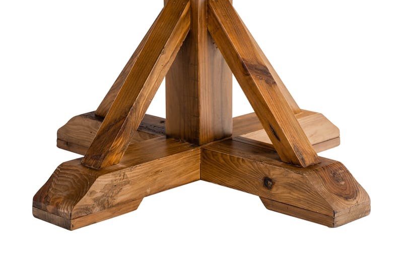 Lyon Matgrupp 120 cm Rund inkl 4 Bergviken Stolar Konstläder - Brun - Möbler - Bord & matgrupper - Matgrupper