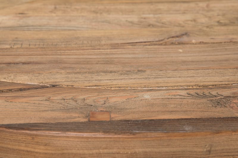 Lyon Matgrupp 150 cm Rund med 4 Tuva Fåtölj - Vintage Alm/Vit/Brun PU - Möbler - Bord & matgrupper - Matgrupper