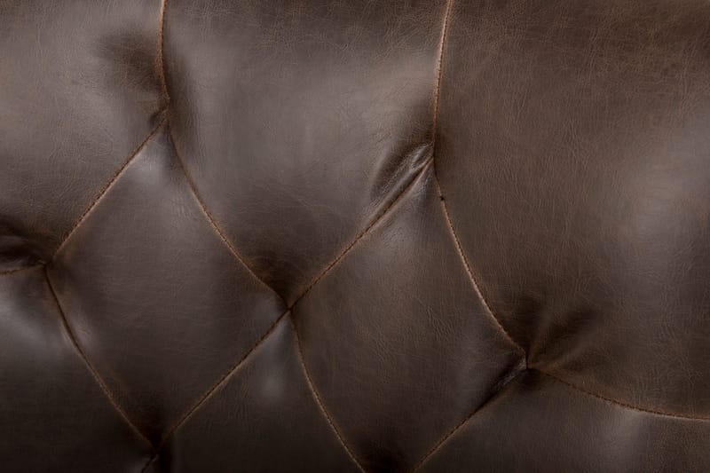 Lyon Matgrupp 150 cm Rund med 4 Tuva Fåtölj - Vintage Alm/Vit/Brun PU - Möbler - Bord & matgrupper - Matgrupper