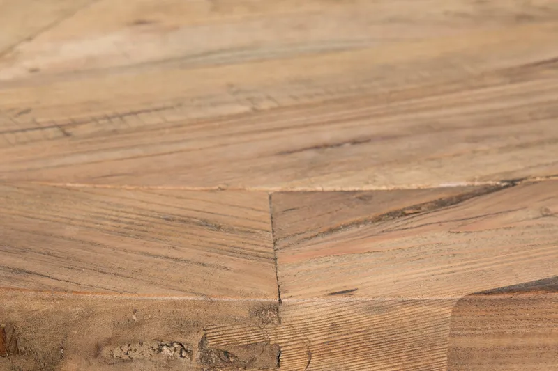 Lyon Matgrupp 150 cm Rund med 4 Tuva Fåtölj - Vintage Alm/Vit/Svart PU - Möbler - Bord & matgrupper - Matgrupper