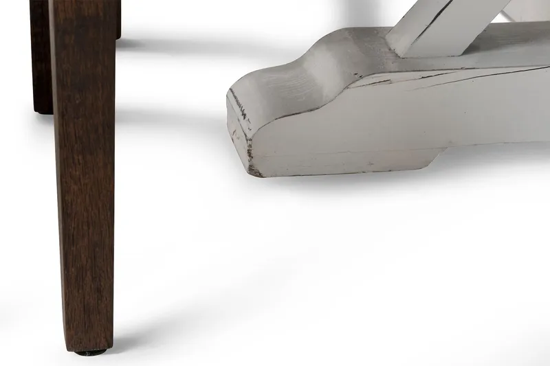 Lyon Matgrupp 150 cm Rund med 6 Tuva Fåtölj - Vintage Alm/Vit/Brun PU - Möbler - Bord & matgrupper - Matgrupper