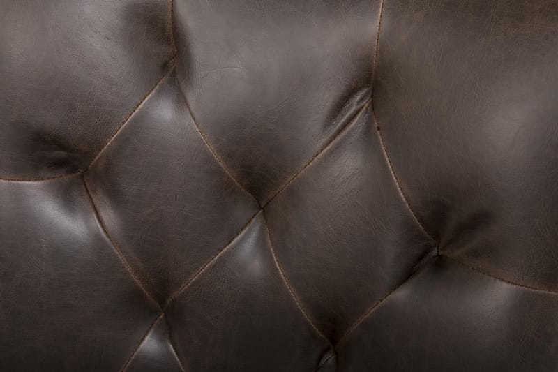 Lyon Matgrupp 150 cm Rund med 6 Tuva Fåtölj - Vintage Alm/Vit/Brun PU - Möbler - Bord & matgrupper - Matgrupper