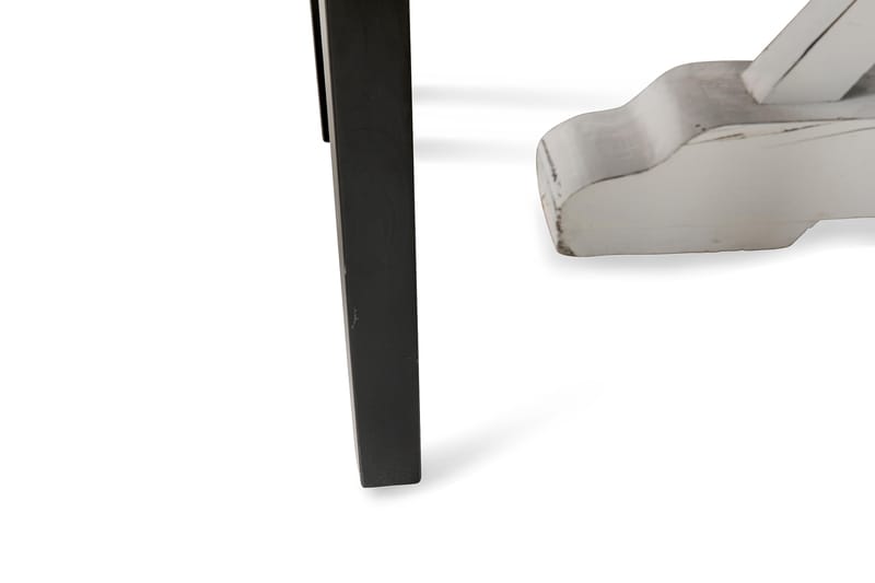 Lyon Matgrupp 150 cm Rund med 6 Tuva Fåtölj - Vintage Alm/Vit/Svart PU - Möbler - Bord & matgrupper - Matgrupper