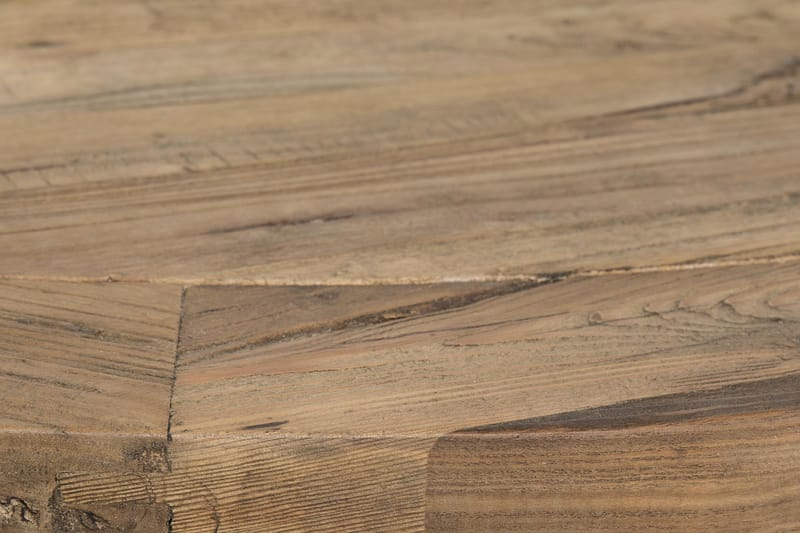 Lyon Matgrupp 150 cm Rund med 6 Tuva Fåtölj - Vintage Alm/Vit/Svart PU - Möbler - Bord & matgrupper - Matgrupper