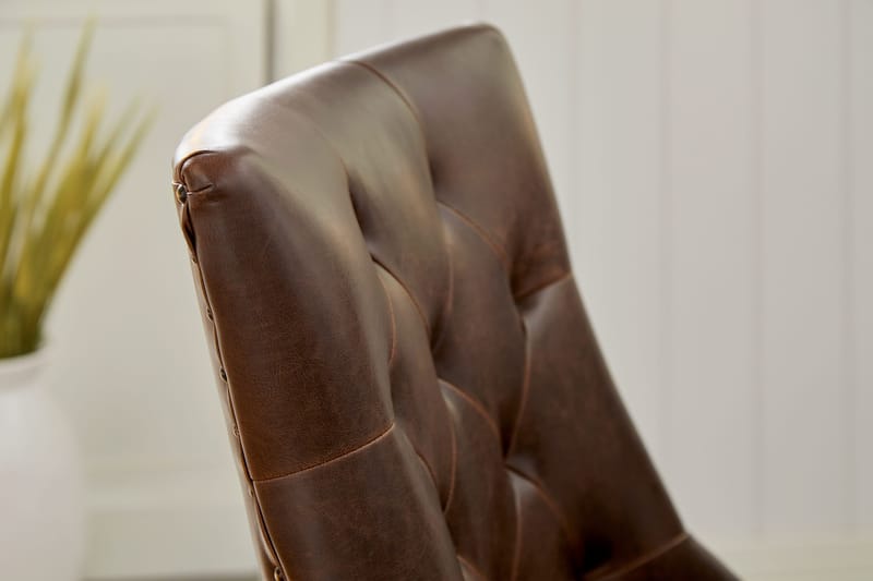 Lyon Matgrupp Rund med 4 st Tuva Fåtölj Konstläder - Trä/Vit/Svart PU - Möbler - Bord & matgrupper - Matgrupper