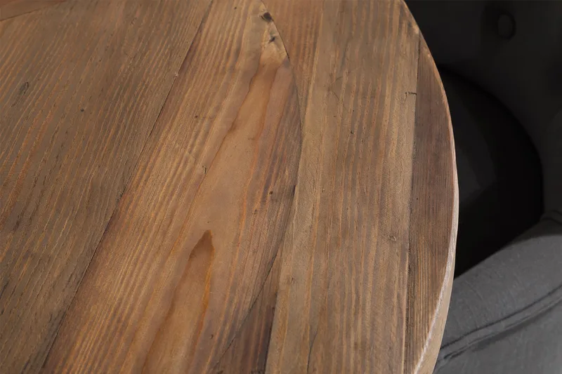 Lyon Matgrupp Rund med 4 st Viktoria Fåtölj - Trä/Vit/Grå - Möbler - Bord & matgrupper - Matgrupper