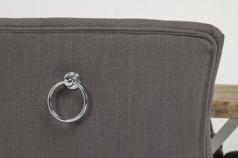 Lyon Matgrupp Runt med 6 Viktoria Stol - Vit/Grå - Möbler - Bord & matgrupper - Matgrupper