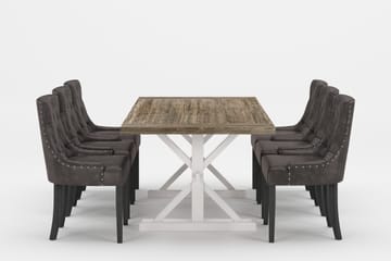 Lyon Premium Förlängningsbar Matgrupp 200-290 cm + 6 Tuva St