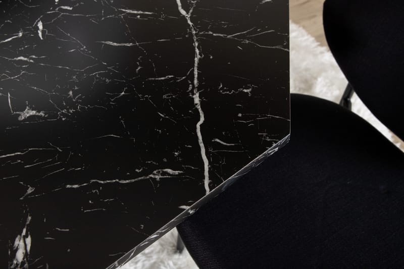 Marbs Matgrupp 110 cm Rund inkl 4 Moncoll Stolar - Svart - M öbler - Bord & matgrupper - Matgrupper