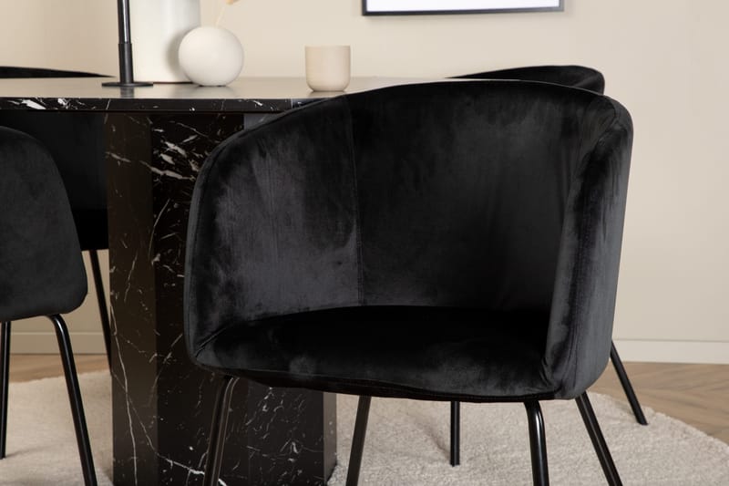 Marbs runt matbord med 4st Berit matstol - Möbler - Bord & matgrupper - Matgrupper