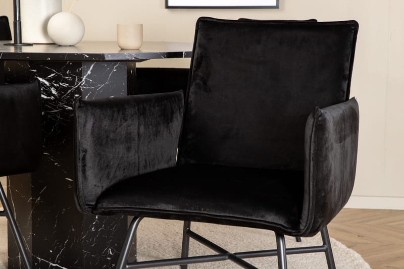 Marbs runt matbord med 4st Pippi matstol - Möbler - Bord & matgrupper - Matgrupper