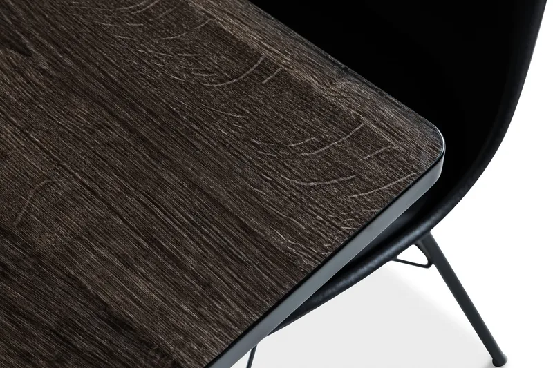 Marcelen Matgrupp 120 cm med 4 Nibe Stol - Brun/Svart - Möbler - Bord & matgrupper - Matgrupper