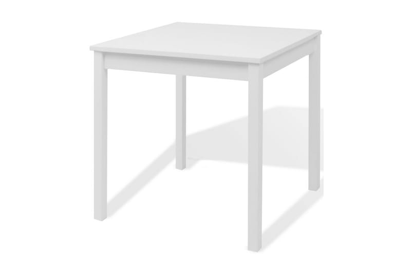 Matbord och stolar 3 delar furu vit - Vit - Möbler - Bord & matgrupper - Matgrupper