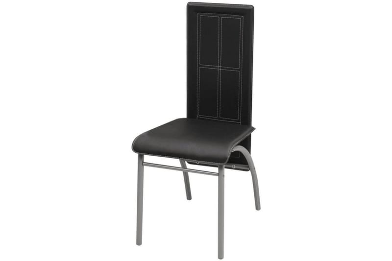 Matbord och stolar 5 delar svart - Svart - Möbler - Bord & matgrupper - Matgrupper