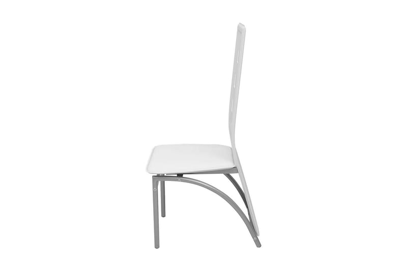Matbord och stolar 5 delar vit - Flerfärgad - Möbler - Bord & matgrupper - Matgrupper