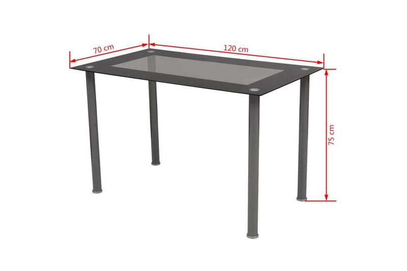 Matbord och stolar 5 delar vit - Flerfärgad - Möbler - Bord & matgrupper - Matgrupper
