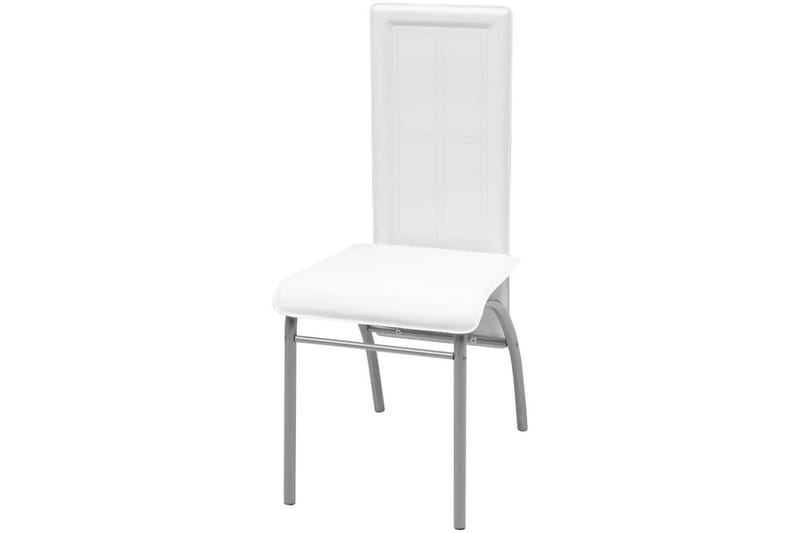 Matbord och stolar 5 delar vit - Flerfärgad - Möbler - Bord & matgrupper - Matgrupper