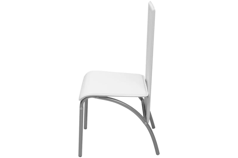 Matbord och stolar 5 delar vit - Flerfärgad - Möbler - Bord & matgrupper - Matgrupper