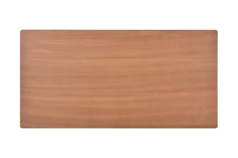 Matgrupp 5 delar massivt plywood stål brun - Brun - Matgrupper