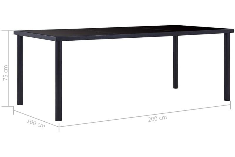 Matgrupp 9 delar konstläder vit - Vit - Möbler - Bord & matgrupper - Matgrupper