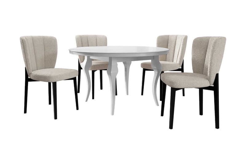 Matgrupp, Beige/Vit/Svart