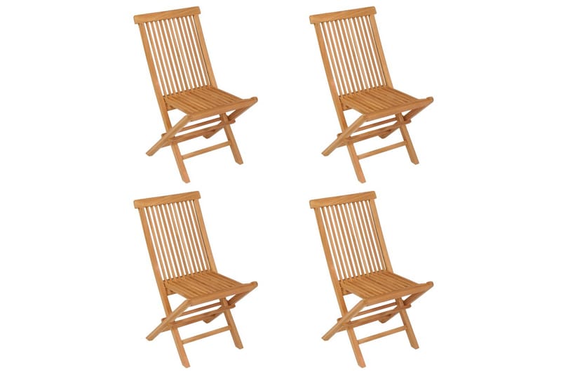 Matgrupp för trädgården 5 delar massivt teakträ - Brun - Möbler - Bord & matgrupper - Matgrupper