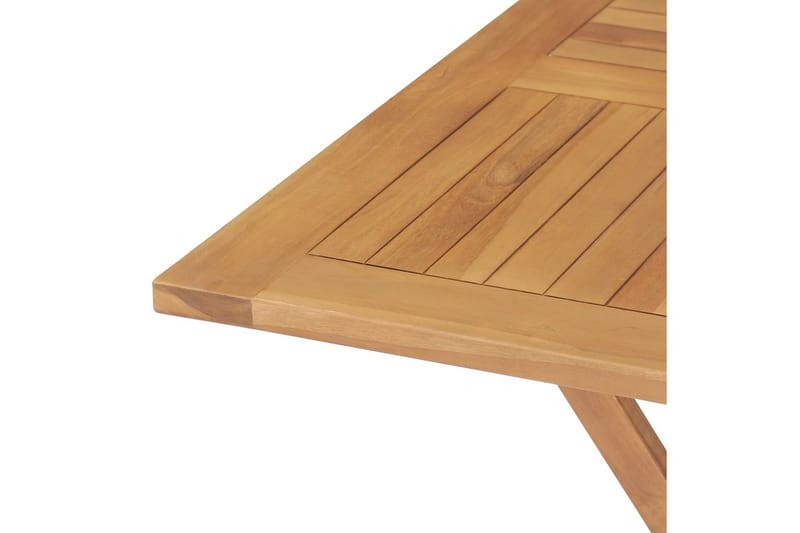 Matgrupp för trädgården 5 delar massivt teakträ - Brun - Möbler - Bord & matgrupper - Matgrupper