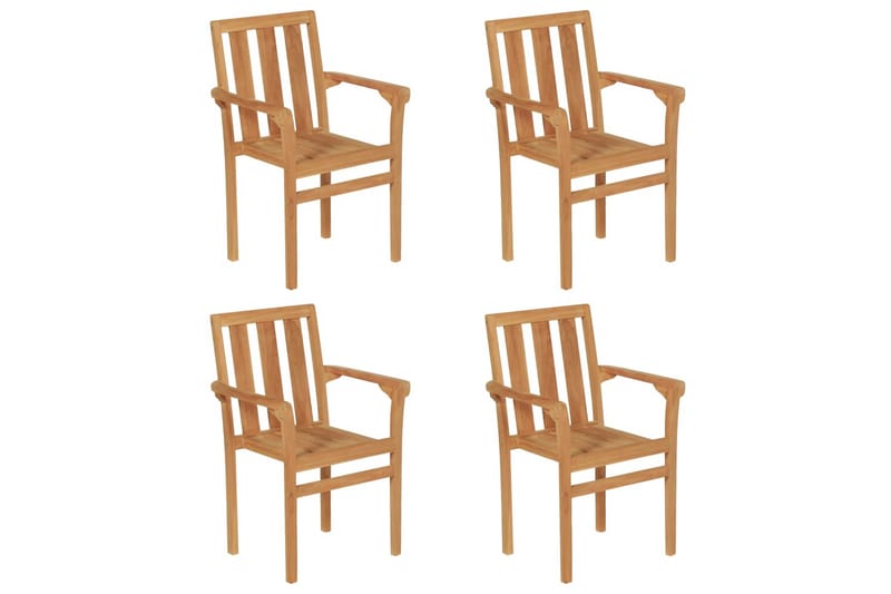 Matgrupp för trädgården 5 delar massivt teakträ - Brun - Möbler - Bord & matgrupper - Matgrupper