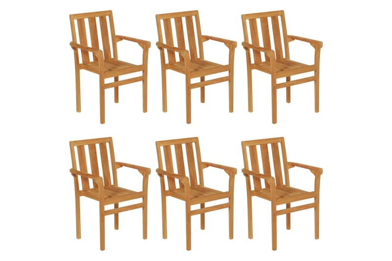 Matgrupp för trädgården 7 delar massivt teakträ - Brun - Möbler - Bord & matgrupper - Matgrupper