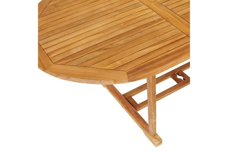 Matgrupp för trädgården 7 delar massivt teakträ - Brun - Möbler - Bord & matgrupper - Matgrupper