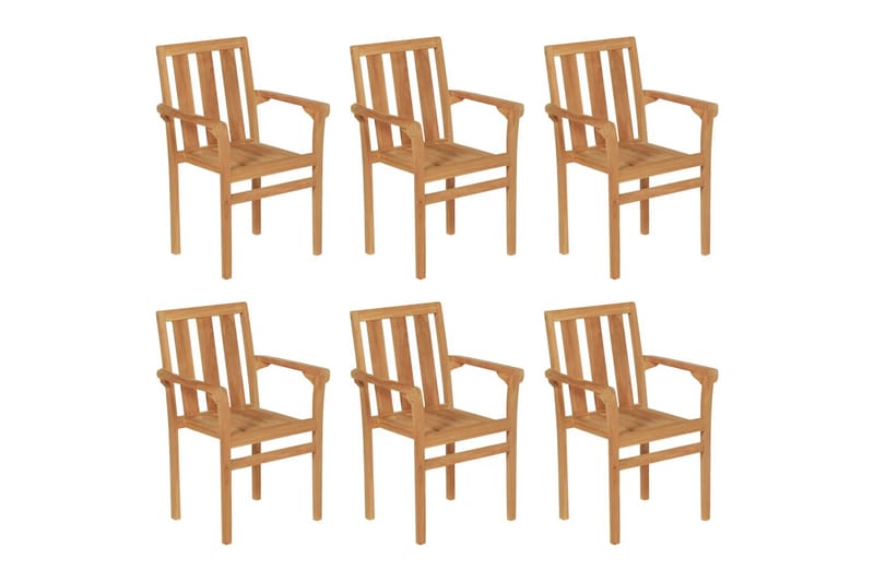 Matgrupp för trädgården 7 delar massivt teakträ - Brun - Möbler - Bord & matgrupper - Matgrupper