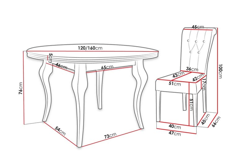 Matgrupp - Grå - Möbler - Bord & matgrupper - Matgrupper